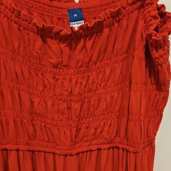 Old Navy Vibrant Red Ruffled Top - Picture 3 of 4